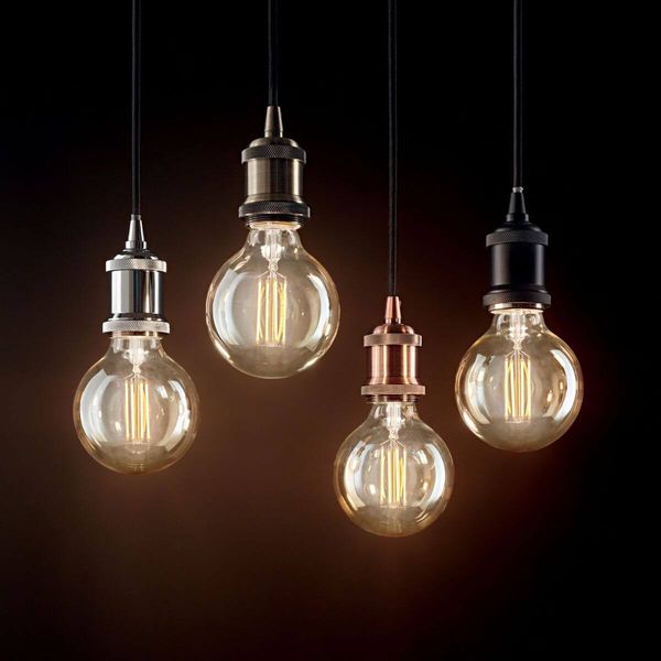 Ideal Lux FRIDA Pendelleuchte E27 ⌀90mm dimmbar Brüniert 122083