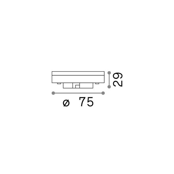 Ideal Lux LAMPADINE GX53 Lampe 9W ⌀75mm Weiss 123936