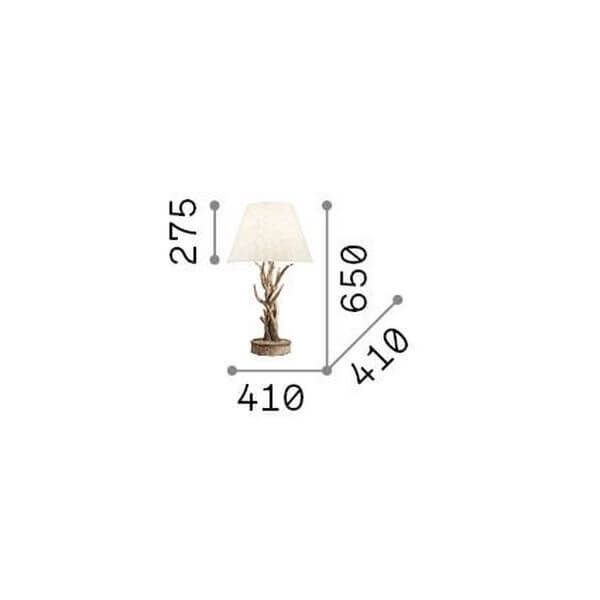 Ideal Lux CHALET Tischleuchte E27 ⌀410mm Beige 128207