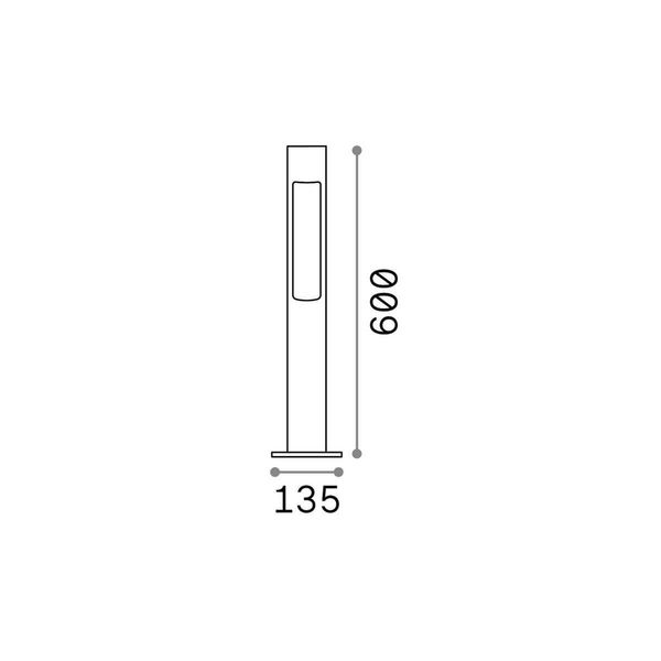 Ideal Lux ACQUA Stehleuchte G9 ⌀135mm dimmbar Anthrazit IP44 135205