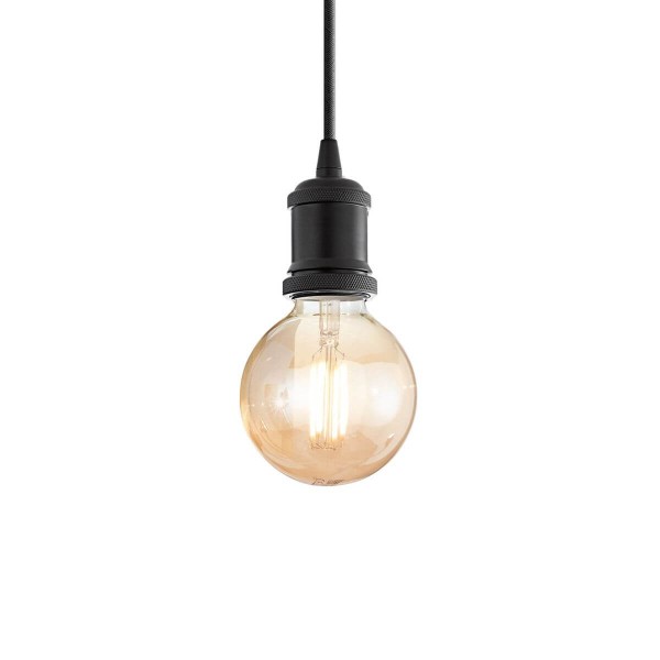 Ideal Lux FRIDA Pendelleuchte E27 ⌀90mm dimmbar Schwarz 139425