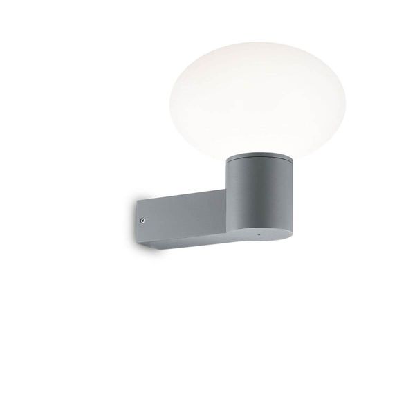 Ideal Lux CLIO Wandleuchte E27 dimmbar Grau IP44 146782