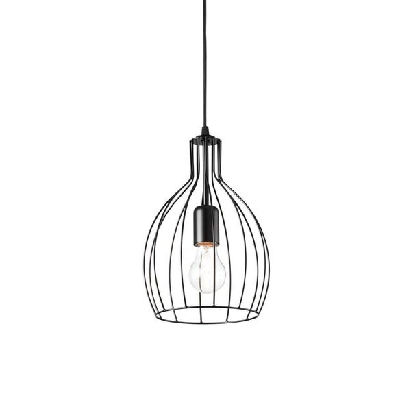 Ideal Lux AMPOLLA Pendelleuchte E27 ⌀205mm dimmbar Schwarz 148151