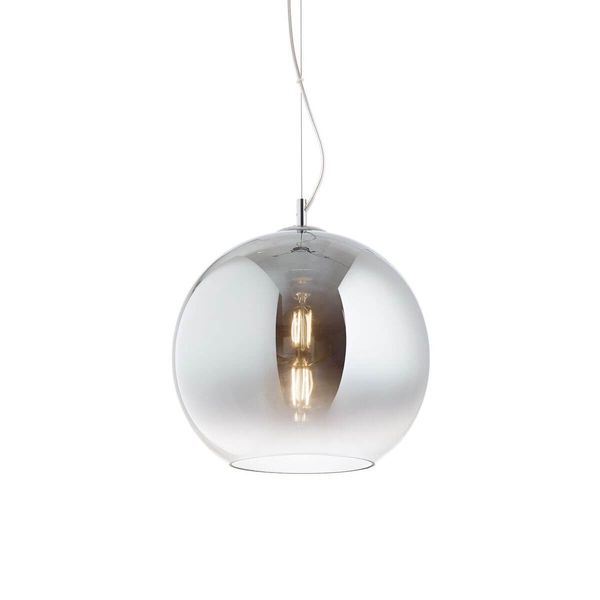 Ideal Lux NEMO Pendelleuchte E27 ⌀300mm dimmbar Chromrauchglas 149592