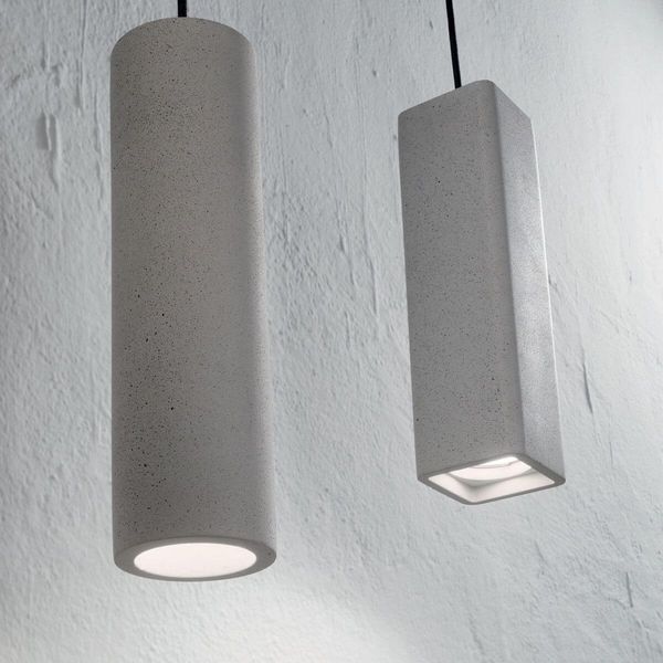 Ideal Lux OAK Pendelleuchte GU10 ⌀70mm dimmbar Beton 150635