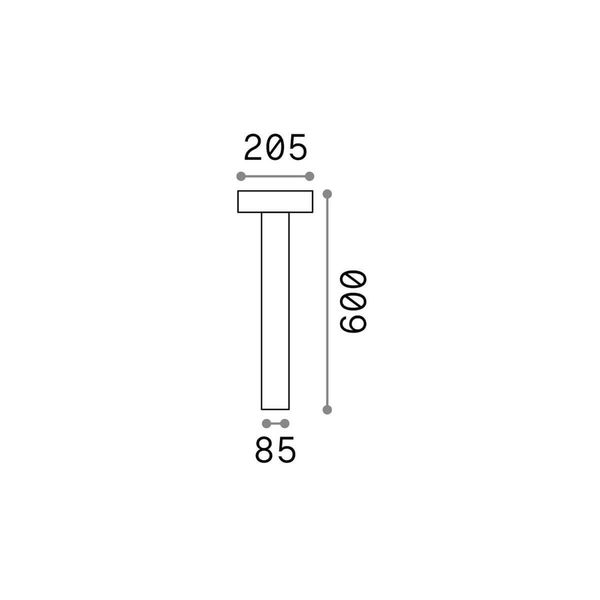 Ideal Lux TESLA Stehleuchte G9 4-fach ⌀205mm dimmbar Weiss IP44 153209