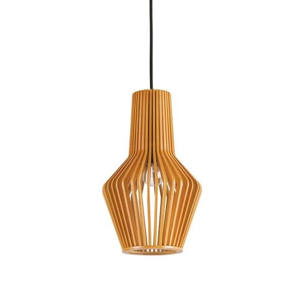 Ideal Lux CITRUS Pendelleuchte E27 ⌀200mm dimmbar Holz 159843