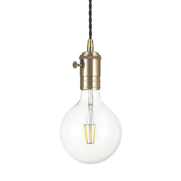 Ideal Lux DOC Pendelleuchte E27 ⌀90mm Brüniert 163109