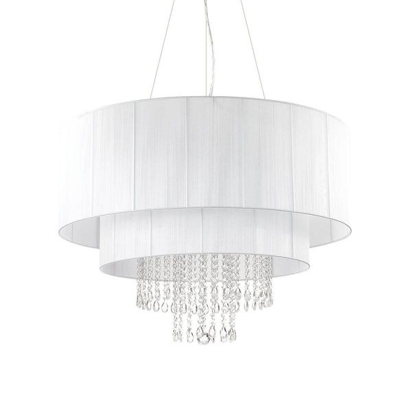 Ideal Lux OPERA Pendelleuchte E27 10-fach ⌀900mm dimmbar Weiss 165011