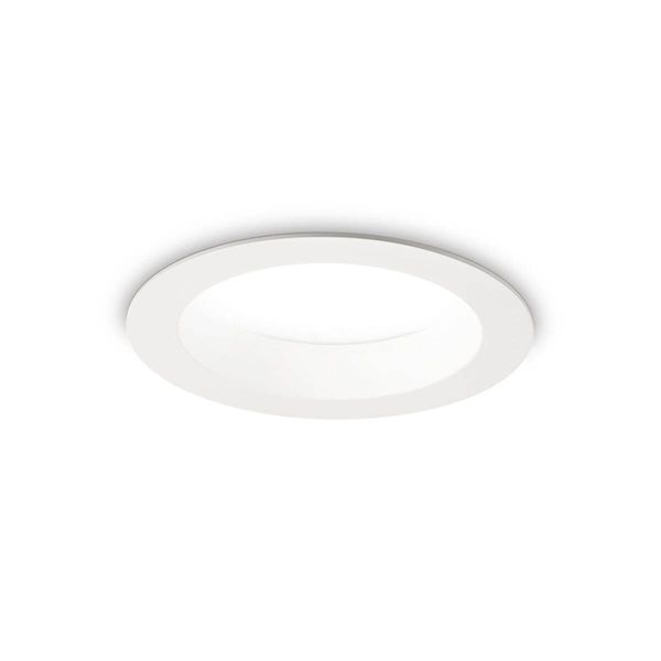 Ideal Lux BASIC LED Einbauleuchte 15W ⌀144mm Weiss warmweiss 193526