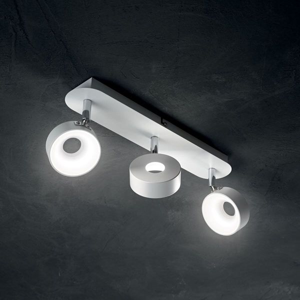 Ideal Lux OBY LED Deckenleuchte 3x 3x18W Weiss warmweiss 196701