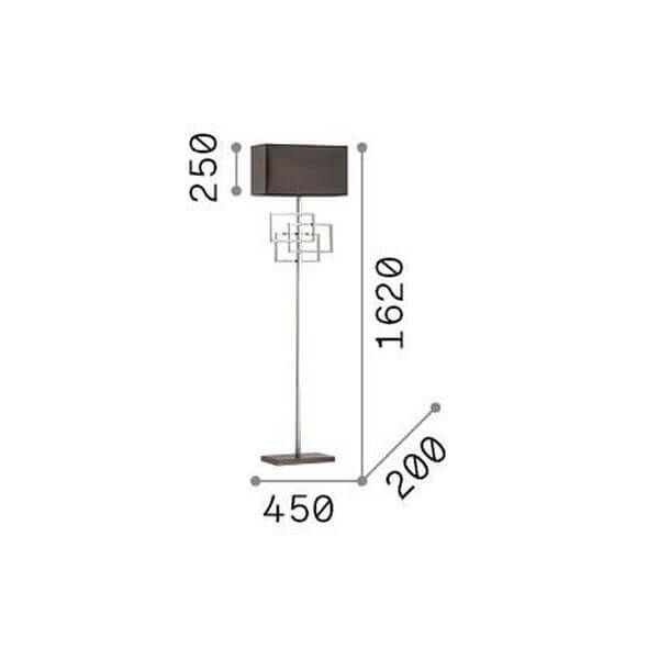 Ideal Lux LUXURY Stehleuchte E27 Messing 201122