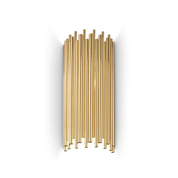 Ideal Lux PAN Wandleuchte E14 2-fach dimmbar Gold 208794