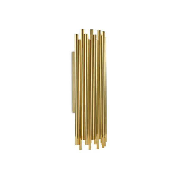 Ideal Lux PAN Wandleuchte E14 2-fach dimmbar Gold 208794