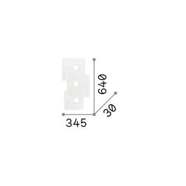 Ideal Lux TOTEM GX53 Deckenleuchte 3x dimmbar Weiss warmweiss 215761