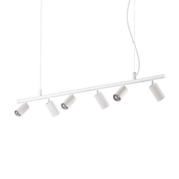 Ideal Lux DYNAMITE GU10 Pendelleuchte 6x dimmbar Weiss warmweiss 231433