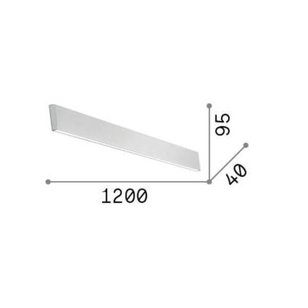 Ideal Lux LINUS LED Wandleuchte 32W dimmbar Weiss warmweiss 233840