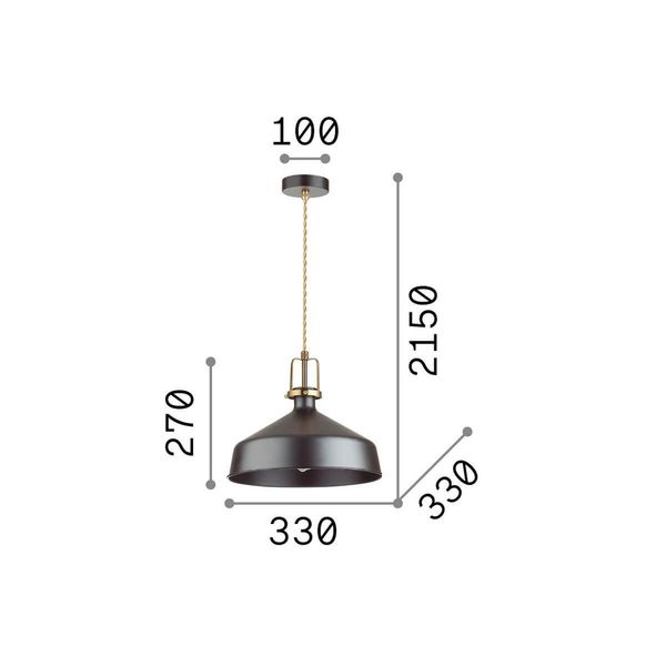 Ideal Lux ERIS Pendelleuchte E27 ⌀330mm dimmbar Weiss 238135