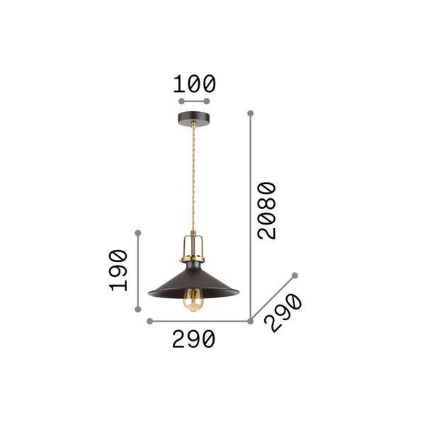 Ideal Lux ERIS Pendelleuchte E27 ⌀290mm dimmbar Weiss 238173