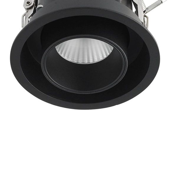 Ideal Lux NOVA LED Einbauleuchte 12W ⌀100mm Schwarz warmweiss 248189