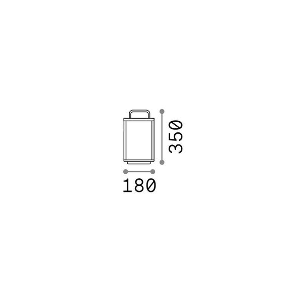 Ideal Lux STARDUST LED Tischleuchte 3W dimmbar Anthrazit IP54 warmweiss 250878