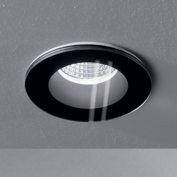 Ideal Lux ROOM-65 LED Einbauleuchte 8W ⌀98mm Schwarz warmweiss 252032