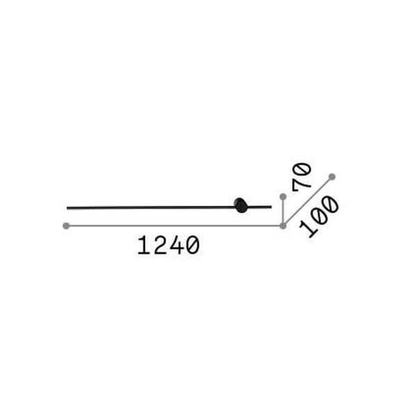 Ideal Lux ESSENCE LED Wandleuchte 20W Weiss warmweiss 265575