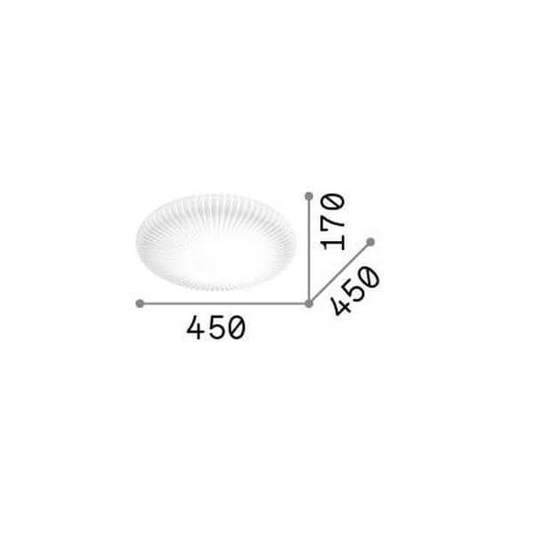 Ideal Lux ATRIUM LED Deckenleuchte 21W ⌀450mm Weiss warmweiss 265827