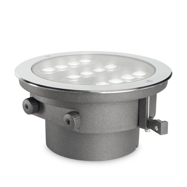 Ideal Lux TAURUS LED Einbauleuchte 20W Stahlfarben IP67 warmweiss 277035