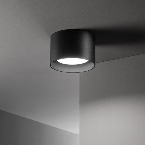 Ideal Lux SPIKE GX53 Deckenleuchte ⌀100mm dimmbar Schwarz warmweiss 278704