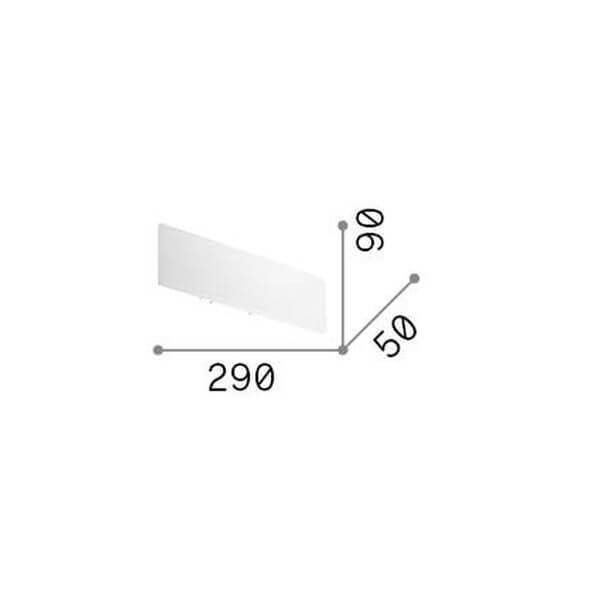 Ideal Lux ZIG ZAG LED Wandleuchte 12,5W Messing warmweiss 282121