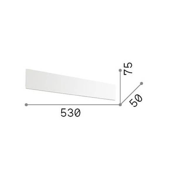 Ideal Lux ZIG ZAG LED Wandleuchte 23W Chrom warmweiss 282152