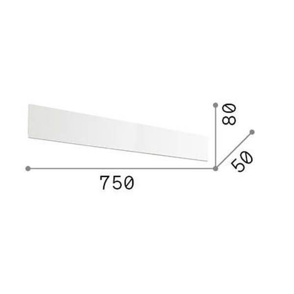 Ideal Lux ZIG ZAG LED Wandleuchte 30W Messing warmweiss 287072