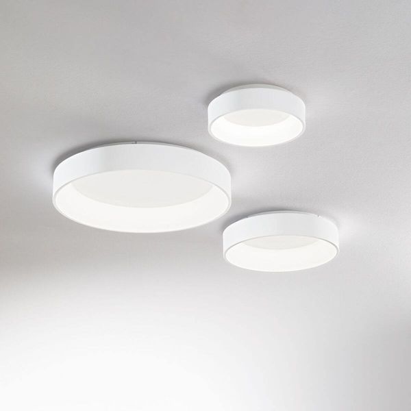 Ideal Lux ZIGGY LED Deckenleuchte 22W ⌀277mm Weiss warmweiss 293776