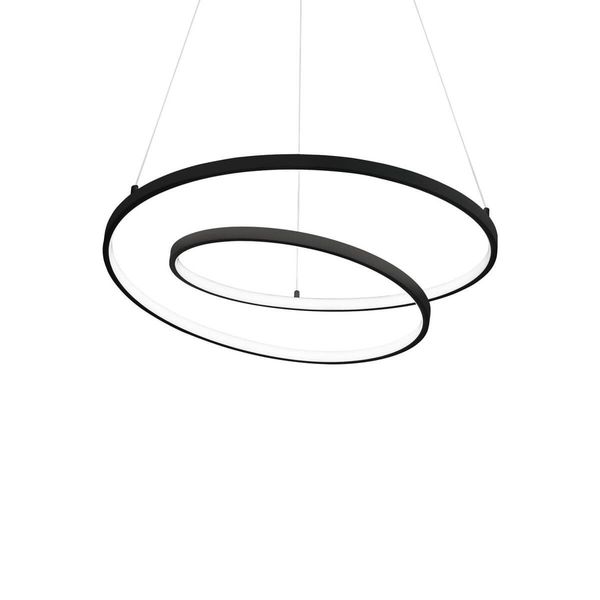 Ideal Lux OZ LED Pendelleuchte 48W ⌀600mm dimmbar Schwarz warmweiss 304557