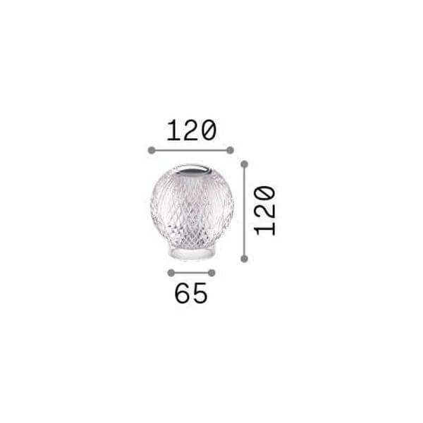 Ideal Lux DIAMOND Tischleuchte ⌀120mm Klar 305349