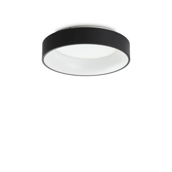 Ideal Lux ZIGGY LED Deckenleuchte 30W ⌀450mm Schwarz warmweiss 307206