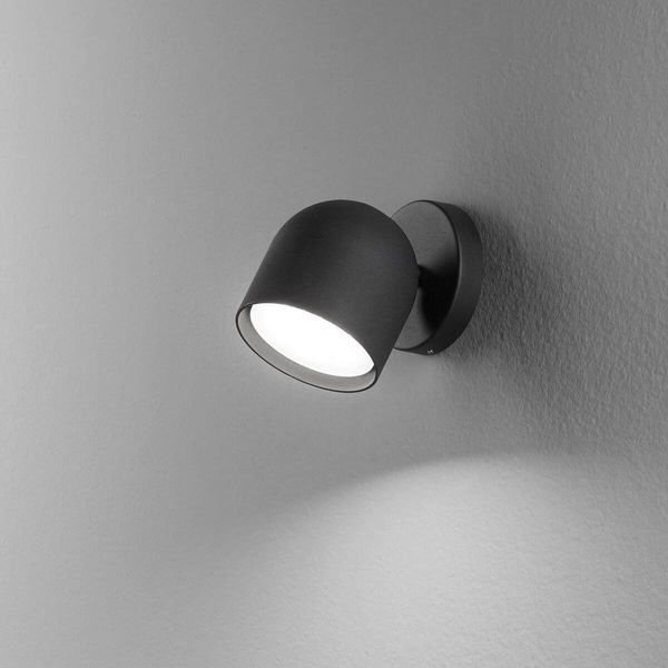 Ideal Lux DODO GX53 Wandleuchte dimmbar Schwarz warmweiss 314099