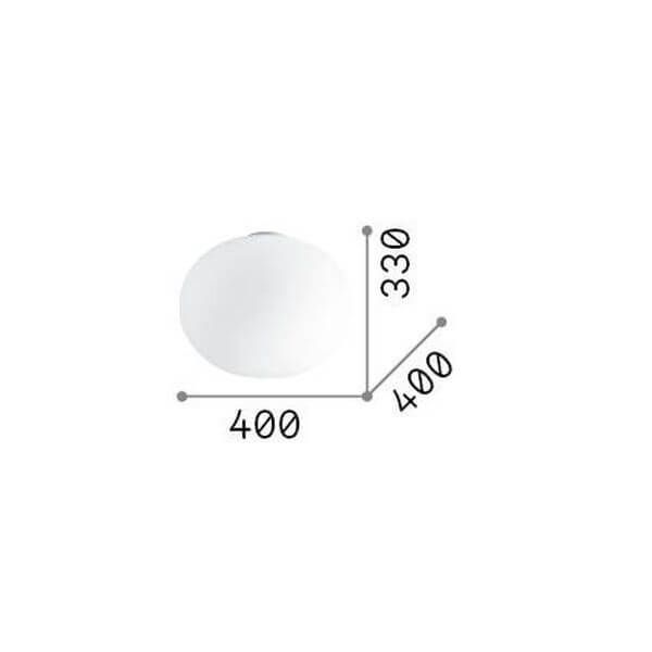 Ideal Lux COTTON Deckenleuchte E27 ⌀400mm dimmbar Weiss 327891