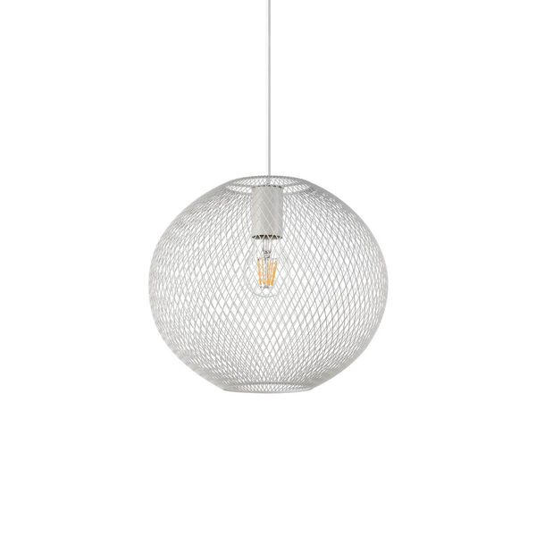 Ideal Lux NET Pendelleuchte E27 ⌀295mm dimmbar Weiss 328102