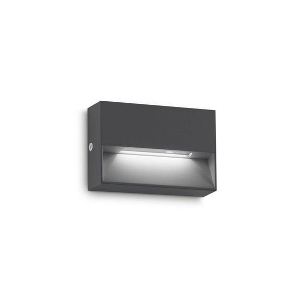 Ideal Lux DEDRA LED Wandleuchte 1,5W Anthrazit IP65 warmweiss 328645