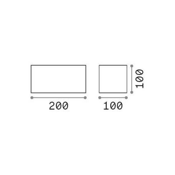 Ideal Lux ATOM LED Wandleuchte 4x 4x25W Braun IP54 warmweiss 328669