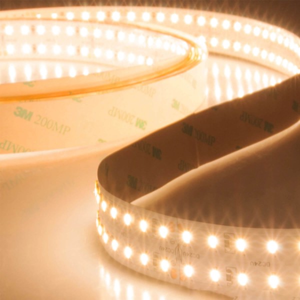 ISOLED LED CRI930 Flexband Streifen, 24V, 30W, zweireihig, IP20, warmweiß, 240 LED/m