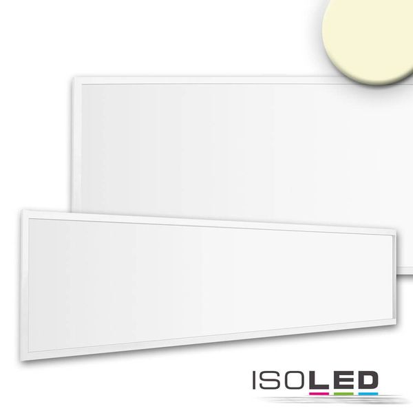 ISOLED LED Panel Business Line 1200 UGR<19 2H/2H, 36W, Rahmen weiß RAL 9016, warmweiß