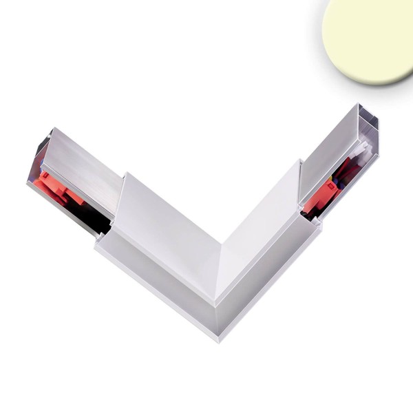 ISOLED Eckverbinder 90° prismatisch für Hängeleuchte Linear Up+Down, 3W, weiß, warmweiß