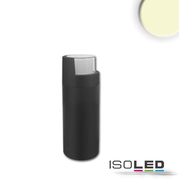 ISOLED LED Wegeleuchte Poller-6, 30cm, 6W, sandschwarz, warmweiß