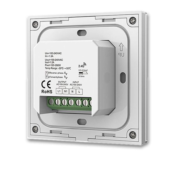 ISOLED Sys-Pro 1 Zone Touch/Funk-Dimmer 230V weiß, 360VA, Phasenan-/Abschnitt wählbar