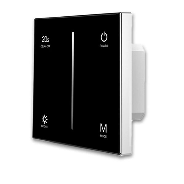 ISOLED Sys-Pro 1 Zone Touch/Funk-Dimmer 230V schwarz, 360VA, Phasenan-/Abschnitt wählbar