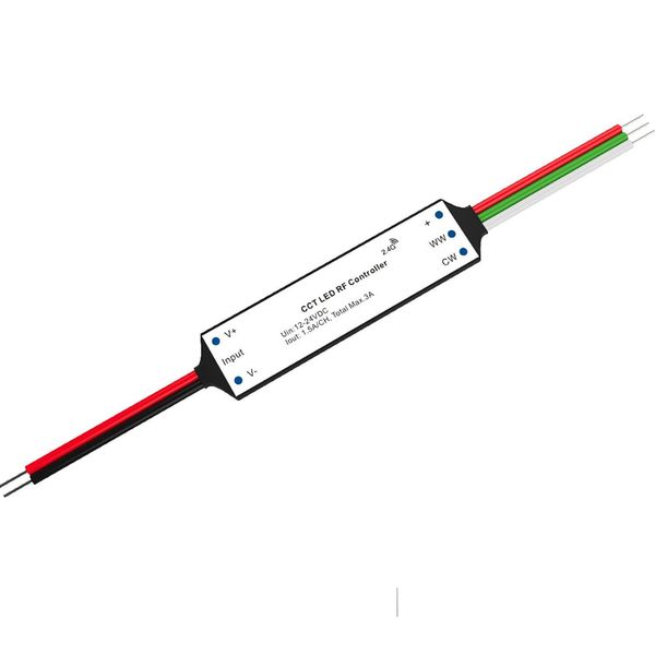 ISOLED Sys-Pro weißdynamischer Funk Mesh PWM-Dimmer Mini, 2 Kanal, 12-24V DC 2x1.5A