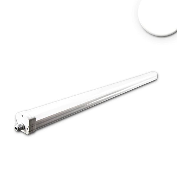 ISOLED LED Linearleuchte mit HF-Bewegungssensor 130cm, 36W, IP65, neutralweiß